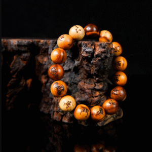 Thunderstruck Wood Character-Engraved Bracelet