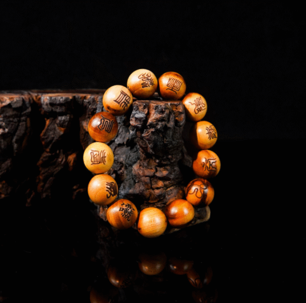 Thunderstruck Wood Character-Engraved Bracelet - Image 2