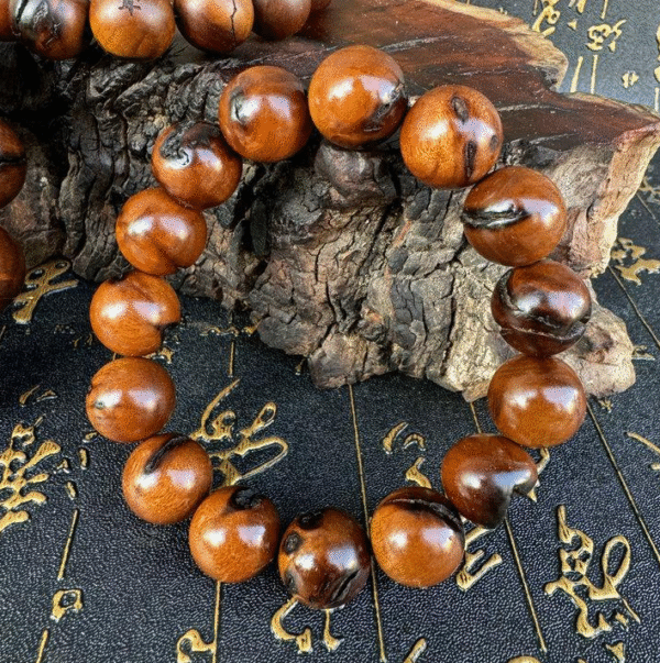 Lightning-struck wood bracelet, authentic old material bracelet, cultural plaything bracelet, men's bracelet, for playing and admiring - Image 3