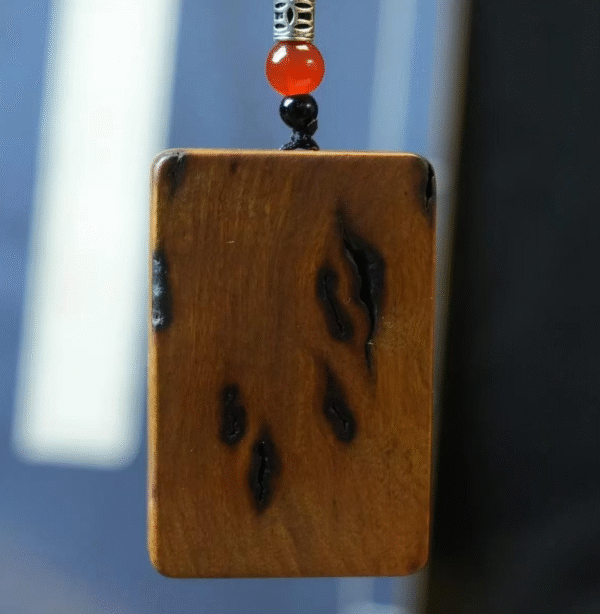 Lightning-struck natural jujube wood cross, Tianjing pendant, Ziwei amulet, necklace, keychain, hand-carved - Image 4