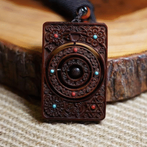 Natural lightning-struck wood, hanging tag, good luck charm, jujube wood carving, hanging ornament, peace and safety charm