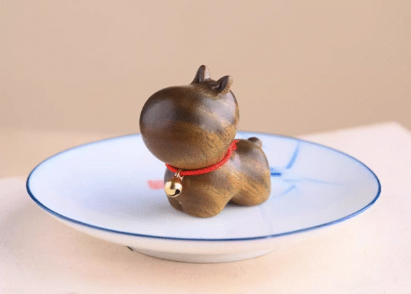 Thunder - Struck Wood Little Hippo Figurine: Cute Animal Decor & Handheld Playpiece - Image 7