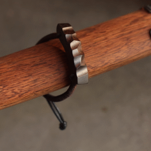 Thunderstruck Wood Bracelet - Handcrafted Natural Lightning-Struck Wooden Jewelry for Spiritual Protection