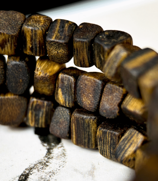 Thunderstruck Wood Healing Bracelet – Natural Energy Infused Jewelry for Daily Wellness - Image 3