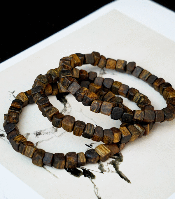Thunderstruck Wood Healing Bracelet – Natural Energy Infused Jewelry for Daily Wellness - Image 4