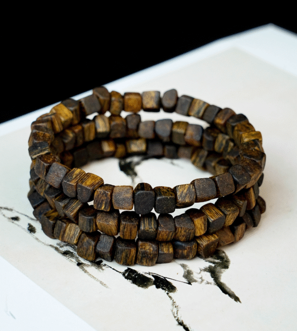 Thunderstruck Wood Healing Bracelet – Natural Energy Infused Jewelry for Daily Wellness - Image 5