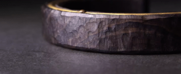 Handmade Thunderstruck Wood & Brass Cuff Bracelet: Unisex Retro Ethnic - Style Jewelry - Image 6