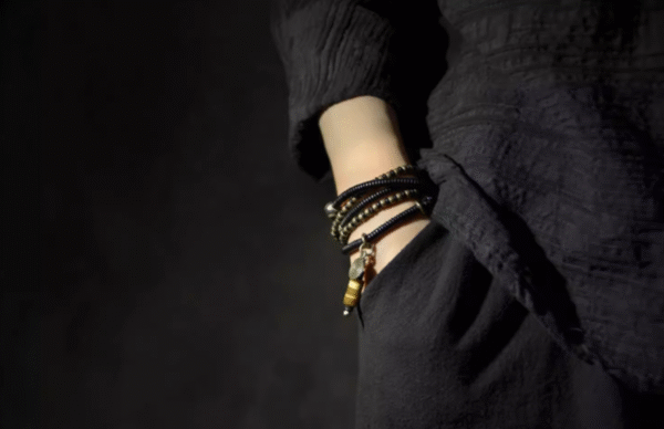 Handmade Thunderstruck Wood & Brass Multi - Layer Bracelet: Retro Mixed - Material Unisex Jewelry - Image 2