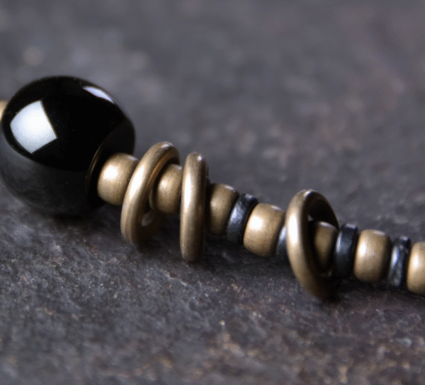 Handmade Thunderstruck Wood & Brass Multi - Layer Bracelet: Retro Mixed - Material Unisex Jewelry - Image 11
