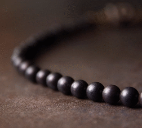 Handmade Thunderstruck Wood & Brass Beaded Bracelet: Chinese Ethnic - Style Unisex Jewelry - Image 4