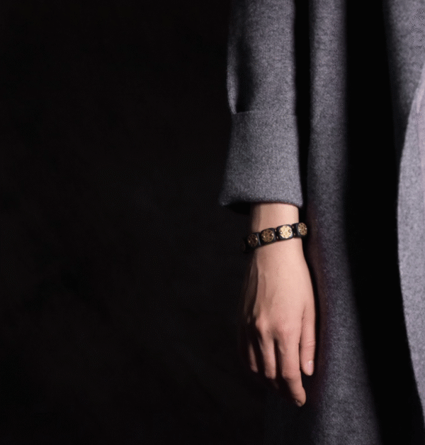 Handmade Thunderstruck Wood & Brass Bracelet: Chinese - Style Retro National Trend Jewelry for Men & Women - Image 3