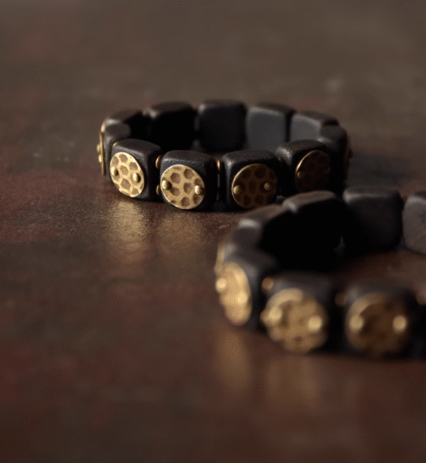Handmade Thunderstruck Wood & Brass Bracelet: Chinese - Style Retro National Trend Jewelry for Men & Women - Image 5