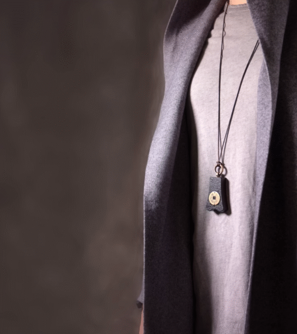 Handmade Thunderstruck Wood & Brass Coin Pendant Necklace: Mysterious Chinese - Style Vintage Unisex Jewelry - Image 8