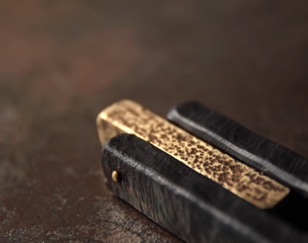 Handmade Thunderstruck Wood & Brass Pendant Necklace: Mysterious Artisan - Crafted Unisex Jewelry - Image 7